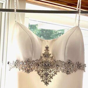 Priscilla of Boston Size 8 Ivory Wedding Dress